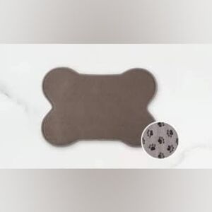 Norwex Bone-Shaped Pet Mat with Paw Print Design